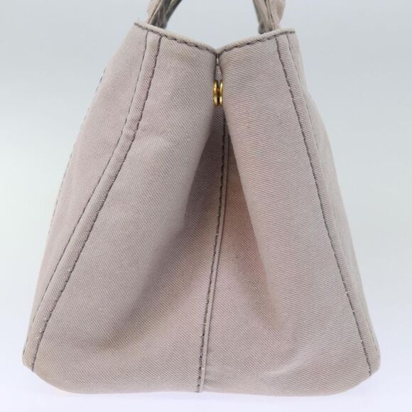 Prada Canapa Grey Canvas Handbag (Pre-Owned) - Picture 11 of 16